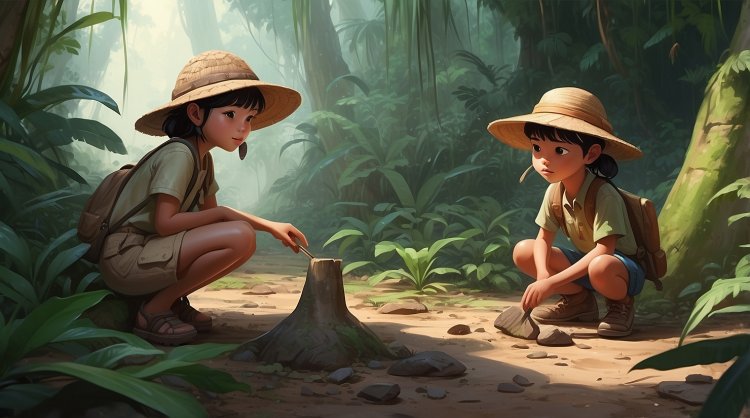 Lena and Petya return home, proud of their discovery of the lost city of gold in the Amazon.