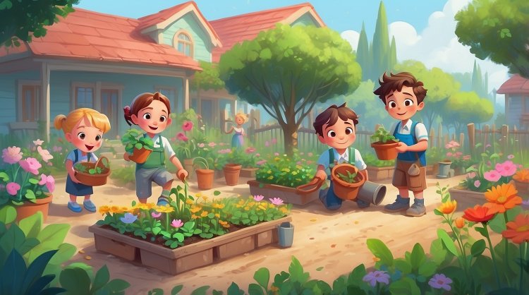 Spring Garden: Vanya and Friends Plant Flowers