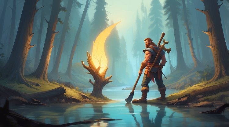 The Golden Axe – A Russian Folk Tale About Honesty and Greed